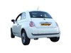 Ragazzon Edelstahl Racing-Komplettanlage ab Kat Fiat 500 1.4l 16V 115x70mm oval eingerollt