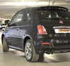 Ragazzon Edelstahl Sportauspuff Fiat 500 S 1.2l ab 2013 2x70mm rund eingerollt versetzt