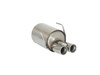 Ragazzon Edelstahl Sportauspuff Fiat 500 S 1.3l Mjet ab 2013 2x70mm rund eingerollt versetzt