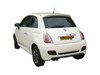 Ragazzon Edelstahl Sportauspuff Fiat 500 S 1.3l Mjet ab 2013 2x70mm rund eingerollt versetzt