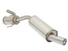 Ragazzon Edelstahl Sportauspuff Fiat Uno (mit Kat) Bj.89-93 1.3l Turbo 80mm rund eingerollt