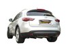 Ragazzon Edelstahl Duplex Sportauspuff Infiniti FX 3.7l V6 je 102mm rund eingerollt abgeschrägt