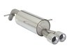 Ragazzon Edelstahl Sportauspuff Peugeot 207 RC 2x90mm rund eingerollt versetzt