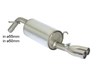 Ragazzon Edelstahl Sportauspuff Peugeot 208 1.6l THP 2x70mm rund eingerollt gerade