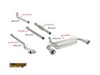 Ragazzon Edelstahl Vorschalldämpfer für Serien-ESD Subaru BRZ 63,5mm-System
