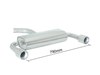 Ragazzon Edelstahl Duplex Sportauspuff VW Golf 5 GTI je 102mm rund eingerollt