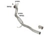 Ragazzon Edelstahl Kat- und Partikelfilter-Ersatzrohr VW Golf 6 1.6l 2.0l TDI