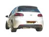 Ragazzon Edelstahl Mittig Ø70mm Sportauspuff VW Golf 6 R 2x102mm rund eingerollt