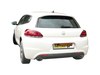Ragazzon Edelstahl Duplex Racing-Komplettanlage ab Kat VW Scirocco Typ 13 1.4TSI je 135x90mm oval abgeschrägt