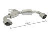 Ragazzon Edelstahl Duplex Komplettanlage ab Kat VW Scirocco Typ 13 TDI 103kW je 135x90mm oval abgeschrägt