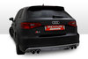 Remus Edelstahl Duplex Sportauspuff-Komplettanlage ab Kat Audi S3 8V u. Sportback inkl. Endrohrsatz nach Wahl
