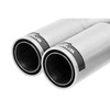 Remus Edelstahl Duplex Sportauspuff Audi TT Typ 8J je 2x84mm Street Race rund eingerollt mit scharfkantigem Innenrohr und Carbonschriftzug