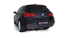Remus Edelstahl Duplex Sportauspuff BMW 1er F20 F21 116i 118i 2x84mm Street Race rund eingerollt