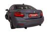Remus Edelstahl Duplex Komplettanlage ab Kat BMW 2er F22 Coupe F23 Cabriolet M235i je 84mm Street Race rund in schwarz