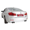 Remus Edelstahl Duplex Sportauspuff BMW 5er F10 F11 520i-528i Limousine u. Touring je 2x84mm Carbon Race rund eingerollt abgeschrägt