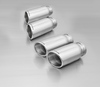 Remus Edelstahl Duplex Sportauspuff BMW X4 F26 je 2x84mm rund eingerollt schräg