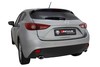 Remus Edelstahl Duplex Sportauspuff Mazda 3 BM BN Bj. 2013-2019 je 120x74mm oval eingerollt abgeschrägt