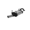 Remus Edelstahl Sportauspuff Nissan Primera Typ P12 Traveller 2.2D 92x78mm viereckig eingerollt