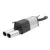 Remus Edelstahl Sportauspuff Opel Astra G Caravan Diesel 2x92x78mm viereckig eingerollt