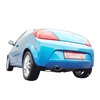 Remus Edelstahl Sportauspuff Opel Corsa C 120x74mm oval eingerollt