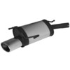 Remus Edelstahl Sportauspuff Opel Corsa C 120x74mm oval eingerollt