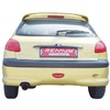 Remus Edelstahl Sportauspuff Wild Label Peugeot 206 Schrägheck 90mm rund eingerollt