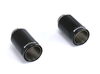 Remus Edelstahl Endrohrsatz 2x98mm Black Chrome rund eingerollt schwarz