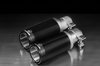 Remus Edelstahl Endrohrsatz 98mm Black Chrome rund eingerollt schwarz