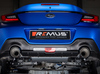 Remus Edelstahl Duplex Racing-Komplettanlage ab OPF Subaru BRZ je 127mm rund doppelwandig abgeschrägt
