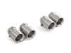 Remus Titan Endrohrsatz rechts-links je 2x100mm rund eingerollt gerade inkl. Adapterset