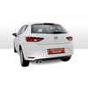 Remus Edelstahl Sportauspuff Seat Leon Typ 5F 1.8l TSI 2x84mm Carbon Race rund eingerollt abgeschrägt