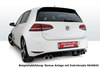Remus Edelstahl Duplex Endschalldämpfer-Ersatzrohr VW Golf 7 GTI inkl. 2 Endrohre rechts+links nach Wahl