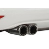 Remus Edelstahl Duplex Sportauspuff VW Scirocco 3 1.4l je 2x84mm Street Race rund eingerollt mit scharfkantigem Innenrohr und Carbonschriftzug