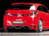 Rieger Heckansatz ABS/Carbon-Look für Doppelendrohr links/rechts Opel Astra H GTC