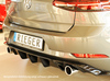 Rieger Heckeinsatz ABS/Carbon-Look für Endrohre in GTI-Optik VW Golf 7 (Facelift)