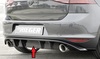 Rieger Heckeinsatz ABS/schwarz glänzend für Endrohre in GTI-Optik VW Golf 7 (Vor-Facelift)