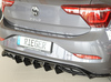 Rieger Heckeinsatz ABS/schwarz glänzend für originalen ESD VW Polo 6 AW R-Line Facelift (ab 06/2021)