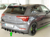 Rieger Heckeinsatz ABS/schwarz glänzend für originalen ESD VW Polo 6 AW R-Line Facelift (ab 06/2021)