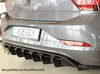 Rieger Heckeinsatz ABS/schwarz glänzend für Doppelendrohr links VW Polo 6 GTI Typ AW