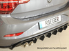 Rieger Heckeinsatz ABS/schwarz glänzend für Doppelendrohr links VW Polo 6 GTI Typ AW
