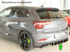 Rieger Heckeinsatz ABS/schwarz glänzend für Doppelendrohr links VW Polo 6 GTI Typ AW