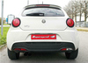 Supersprint Edelstahl Racing-Komplettanlage ab Kat Alfa Romeo MiTo 1.4l TB 2x80mm rund eingerollt abgeschrägt schwarz