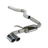 Supersprint Edelstahl Sportauspuff BMW 1er F20/F21 114-125d 2x80mm rund eingerollt abgeschrägt