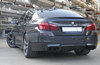Supersprint Edelstahl Duplex Sportauspuff-Komplettanlage ab Kat BMW F10 M5 je 2x100mm rund eingerollt abgeschrägt schwarz