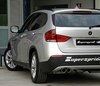 Supersprint Edelstahl Sportauspuff BMW X1 E84 sdrive xDrive 20d 2x80mm rund eingerollt abgeschrägt