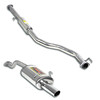 Supersprint Edelstahl Sportauspuff-Komplettanlage ab Kat Honda Civic 6 Aerodeck 1.4l-1.8l 100mm rund eingerollt