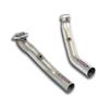 Supersprint Edelstahl Downpipe mit Sport-Kats und Mittelschalldämpfer-Ersatz Mercedes E-Klasse W212/S212 E63 AMG 4matic Facelift