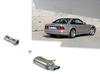 Supersprint Edelstahl Sportauspuff Mercedes SL R129 (Bj. 96-98) inkl. AMG 2x100x75mm oval eingerollt abgeschrägt