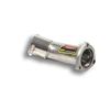 Supersprint Edelstahl Sportauspuff Mercedes SL R129 (Bj. 96-98) inkl. AMG 2x100x75mm oval eingerollt abgeschrägt