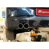 Supersprint Edelstahl Sportauspuff BMW 1er F20/F21 114-125d 2x80mm rund eingerollt abgeschrägt